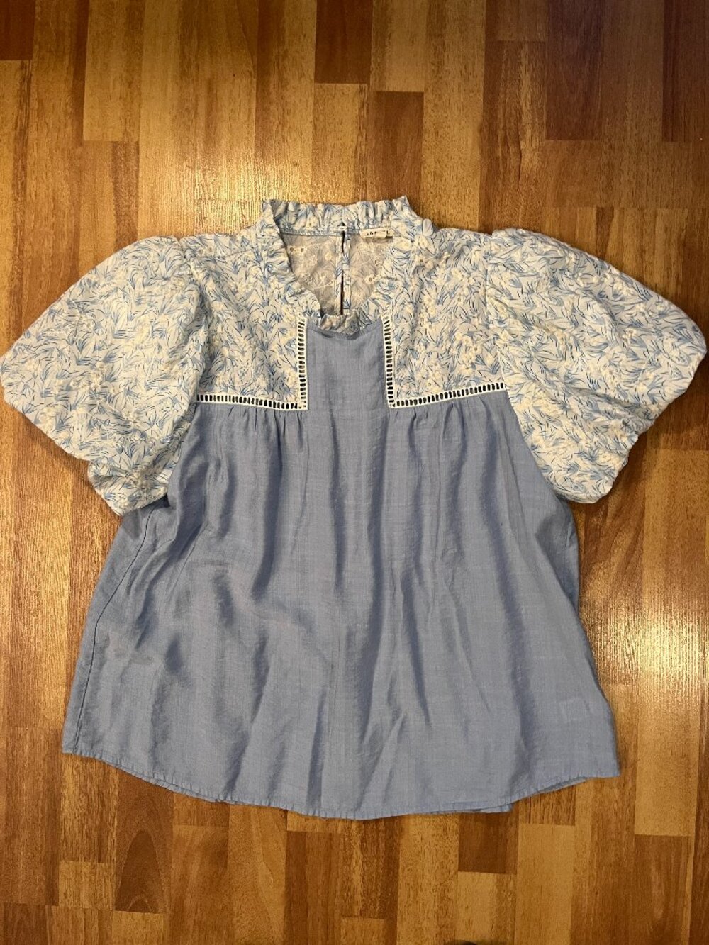 💙 JODIFL blouse, Size L – Blue/White